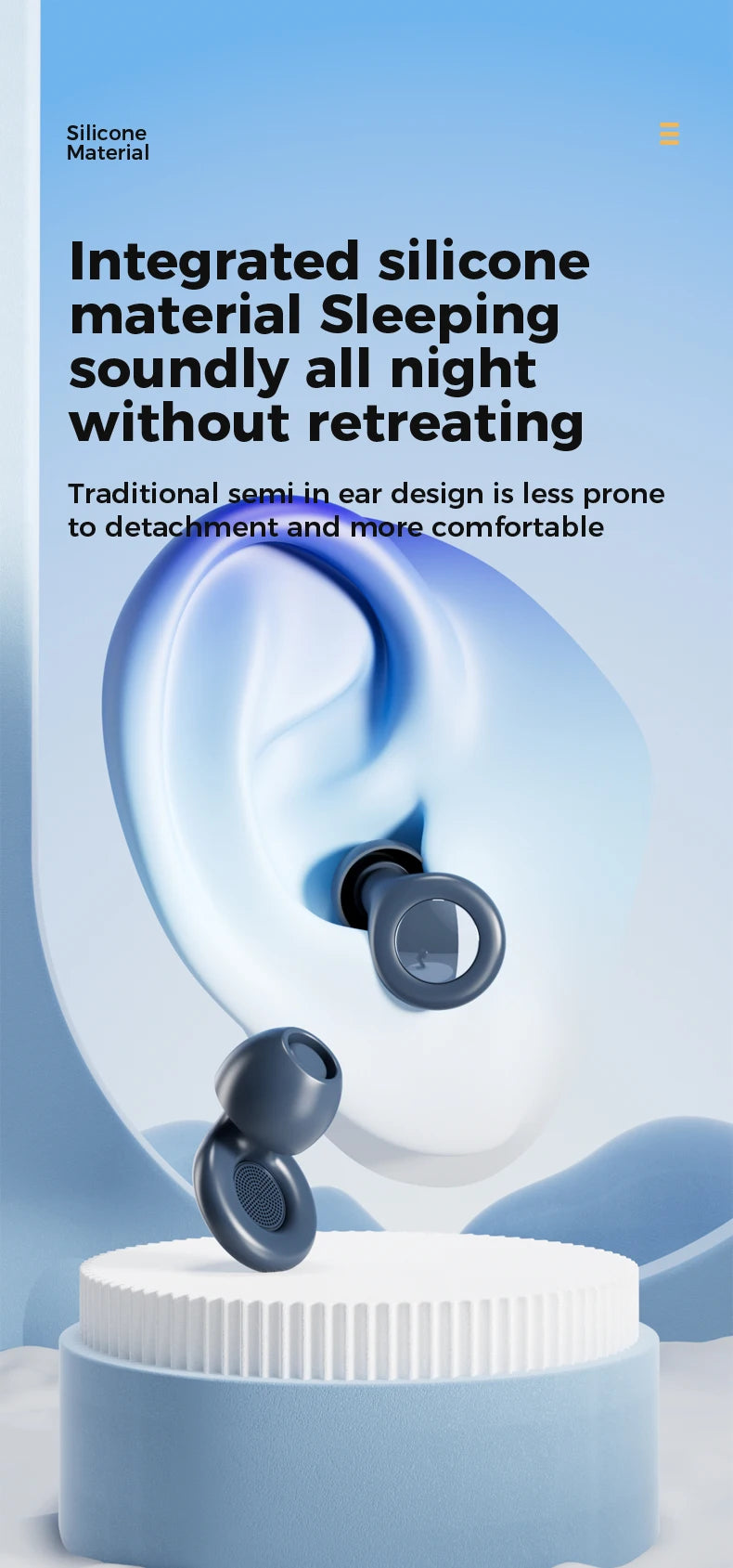 Meridian SilentNight Silicone Earplugs