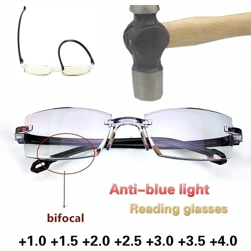 Meridian ClearView Blue Light Reading Glasses — 2 Pack