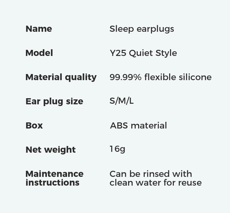 Meridian SilentNight Silicone Earplugs