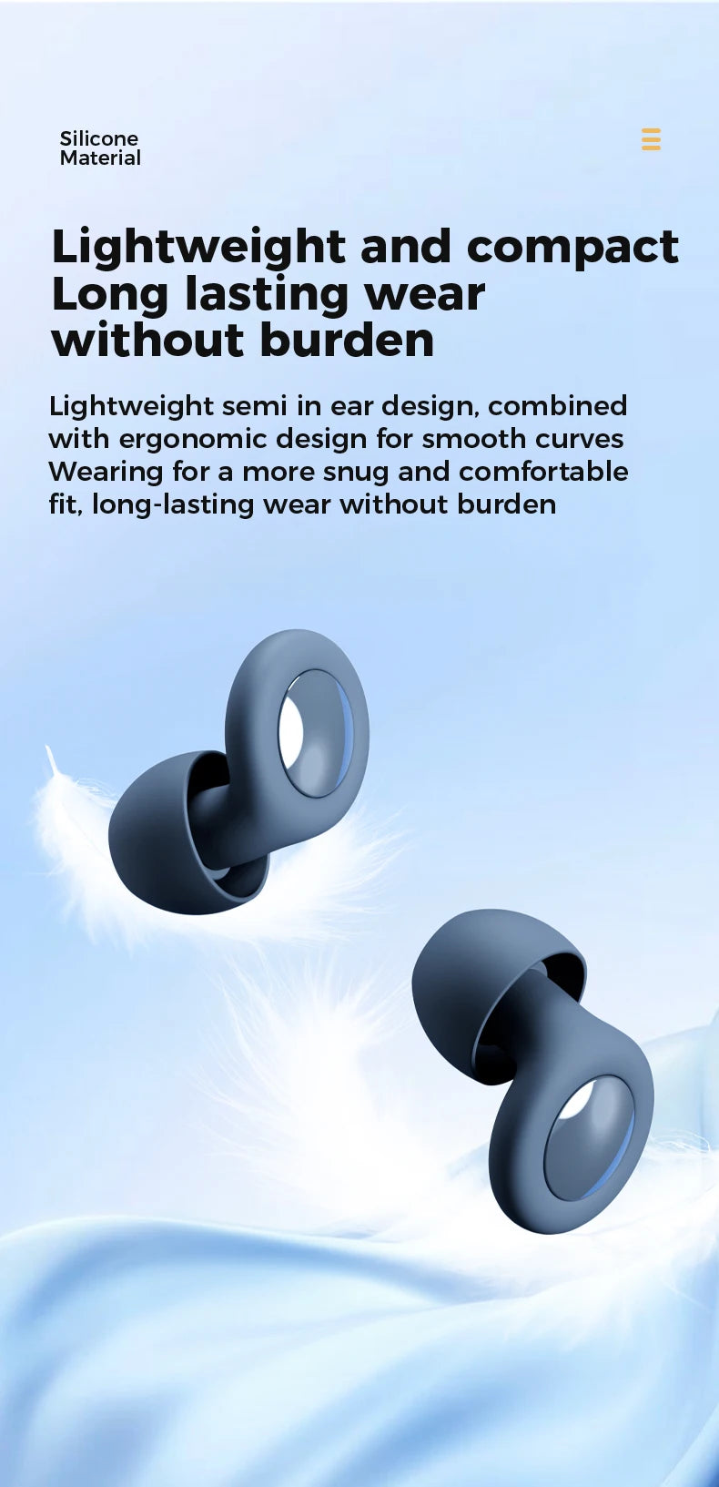 Meridian SilentNight Silicone Earplugs