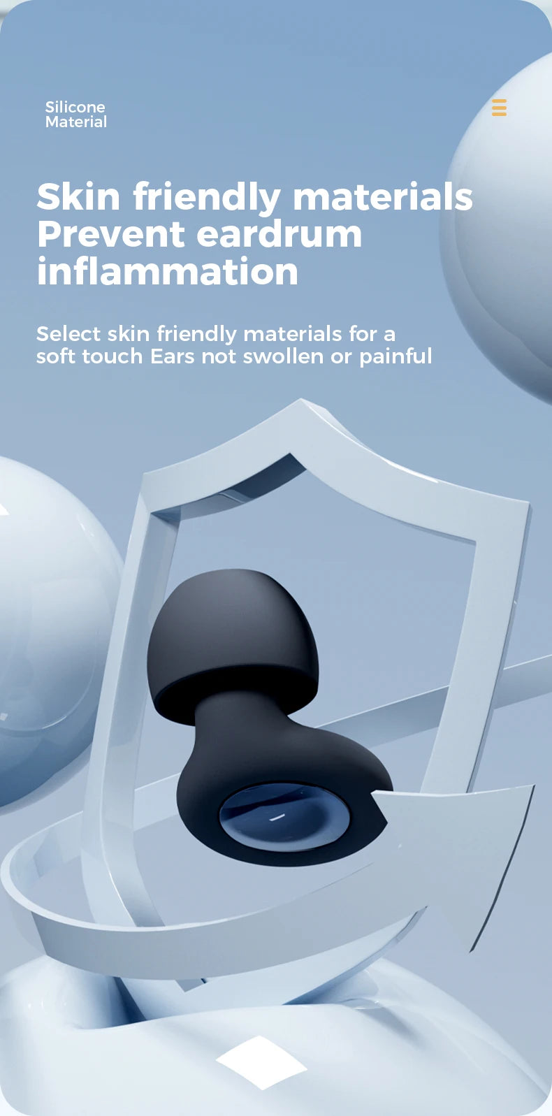Meridian SilentNight Silicone Earplugs